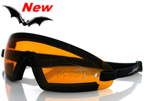 Wrap Around Amber Lens Goggles, by Bobster